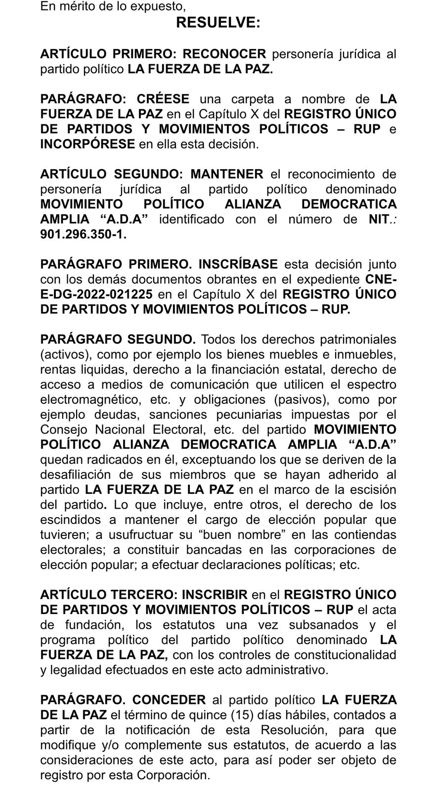 Roy Barreras Logra Personer A Jur Dica Para Su Partido Pol Tico La