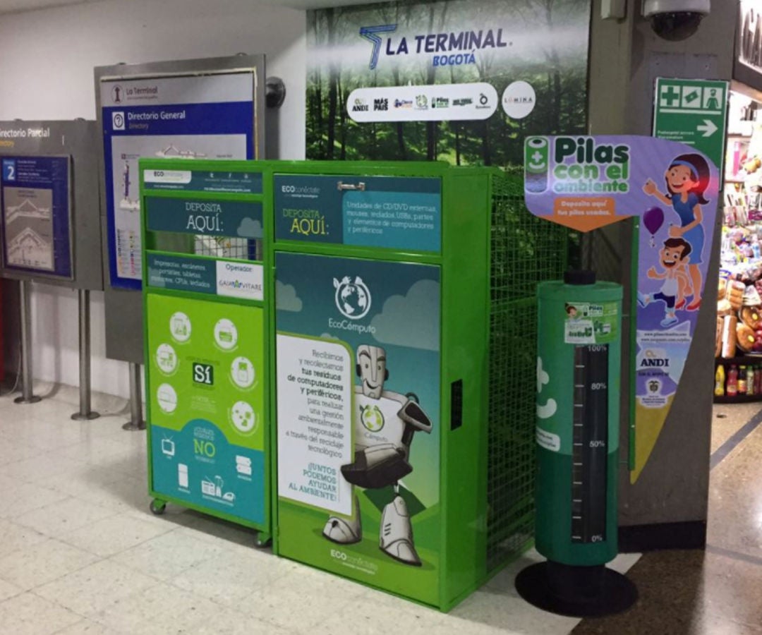 BUSCA CENTROS DE RECOLECCION DE PILAS DONDE SE ENCARGA DE SU RECICLAJE.
