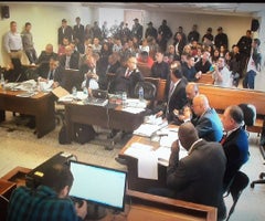 Audiencia de legalización de captura de los policías implicados en la muerte de Francisco Ocampo Cepeda.