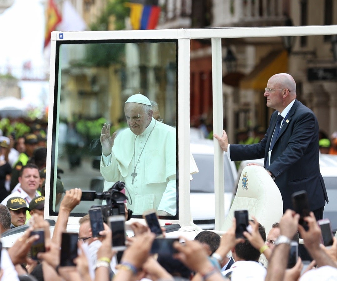 El Incidente Del Papa Francisco Con El Papamóvil En Su Recorrido Por Cartagena 9252