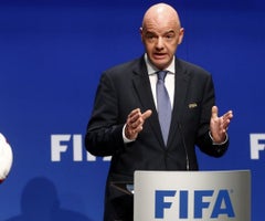 Gianni Infantino, presidente de la Fifa: Reuters