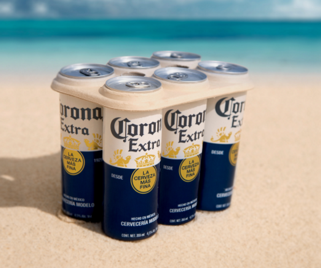 Corona lanza al mercado empaque 100% libre de plástico para uso en