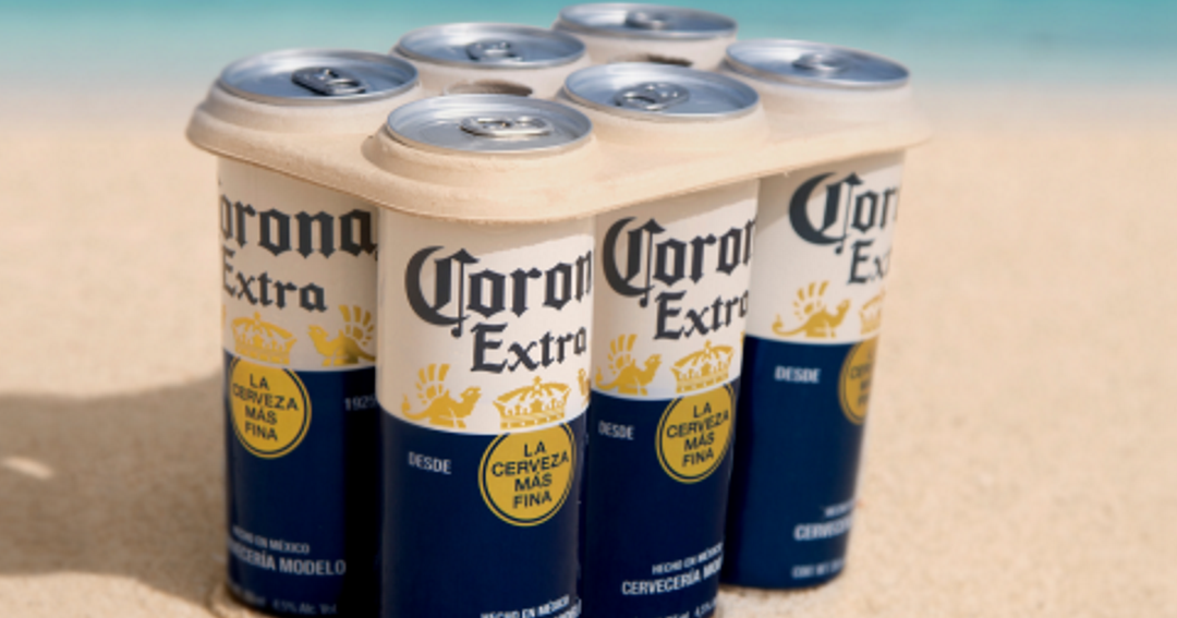 Corona lanza al mercado empaque 100% libre de plástico para uso en