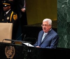 Mahmoud Abbas, líder palestino