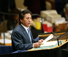 Alejandro Toledo, expresidente de Perú. Foto: Bloomberg