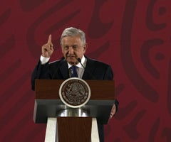 Andrés Manuel López Obrador, presidente de México. Foto: Bloomberg
