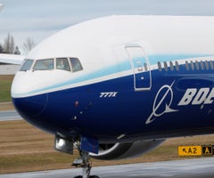 Aspecto de un avión de la compañía Boeing