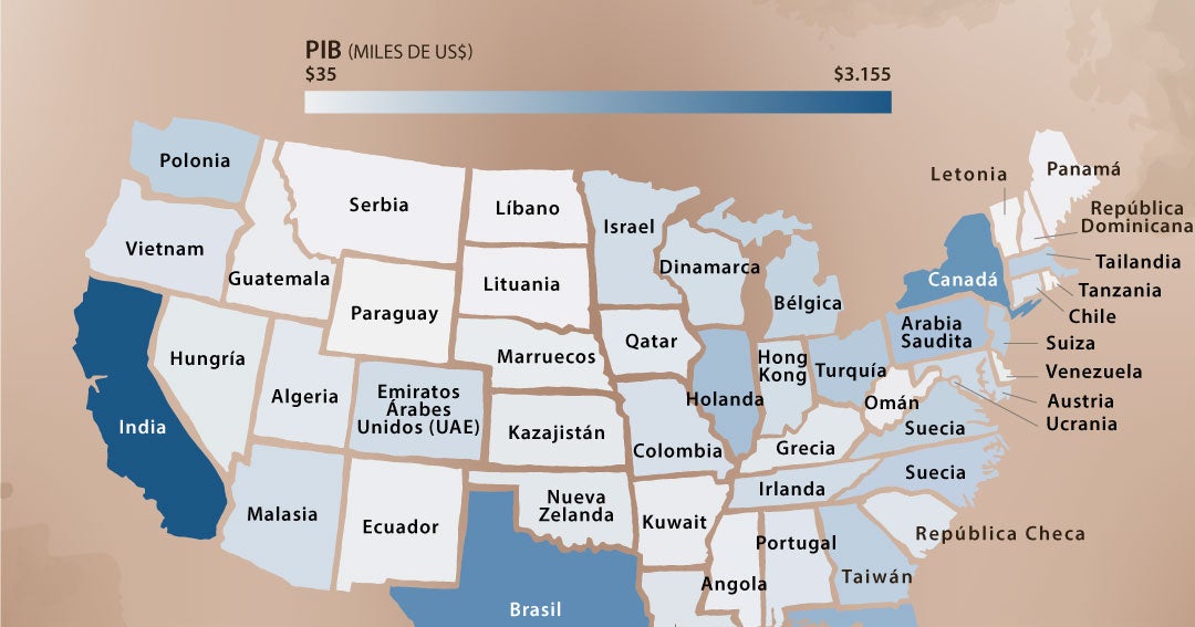 ¿Qué tan grande es la economía de los Estados Unidos?