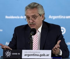 Alberto Fernández, presidente de Argentina. Foto: Reuters