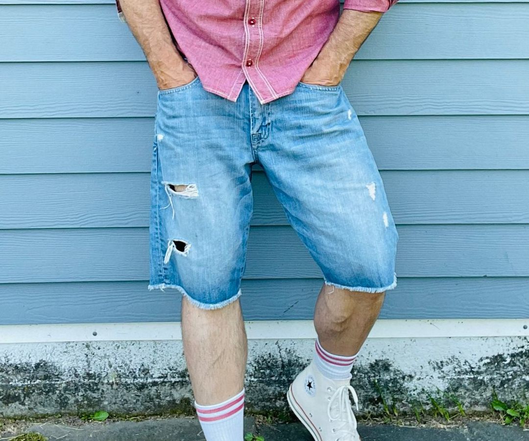 BLWOENS Pantalones cortos de moda casuales para hombres