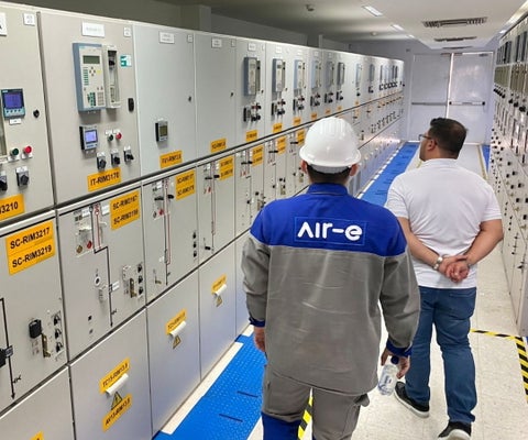 Equipos de la electrificadora Air-e en el Caribe colombiano