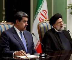 Nicolás Maduro, presidente de Venezuela y Ebrahim Raisi, presidente de Irán. Foto: Reuters