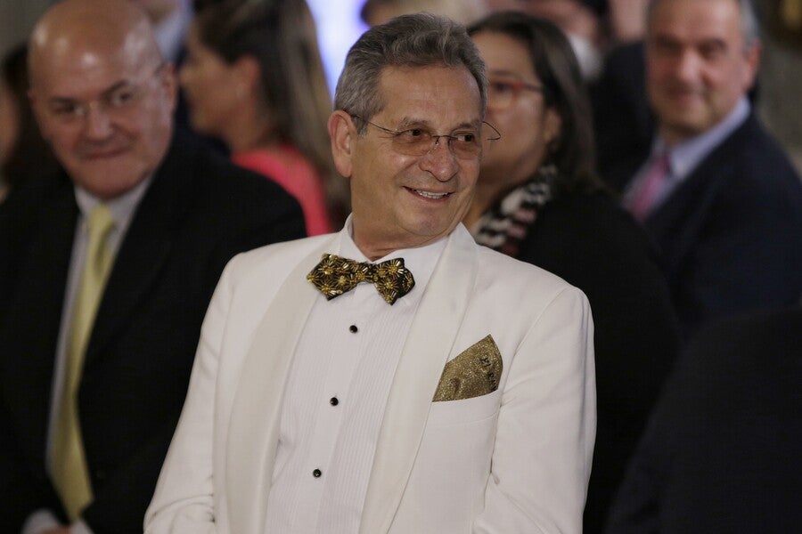 Darío Gómez en junio 22 de este año, en el evento de entrega del Guinness World Records a Jorge Barón.