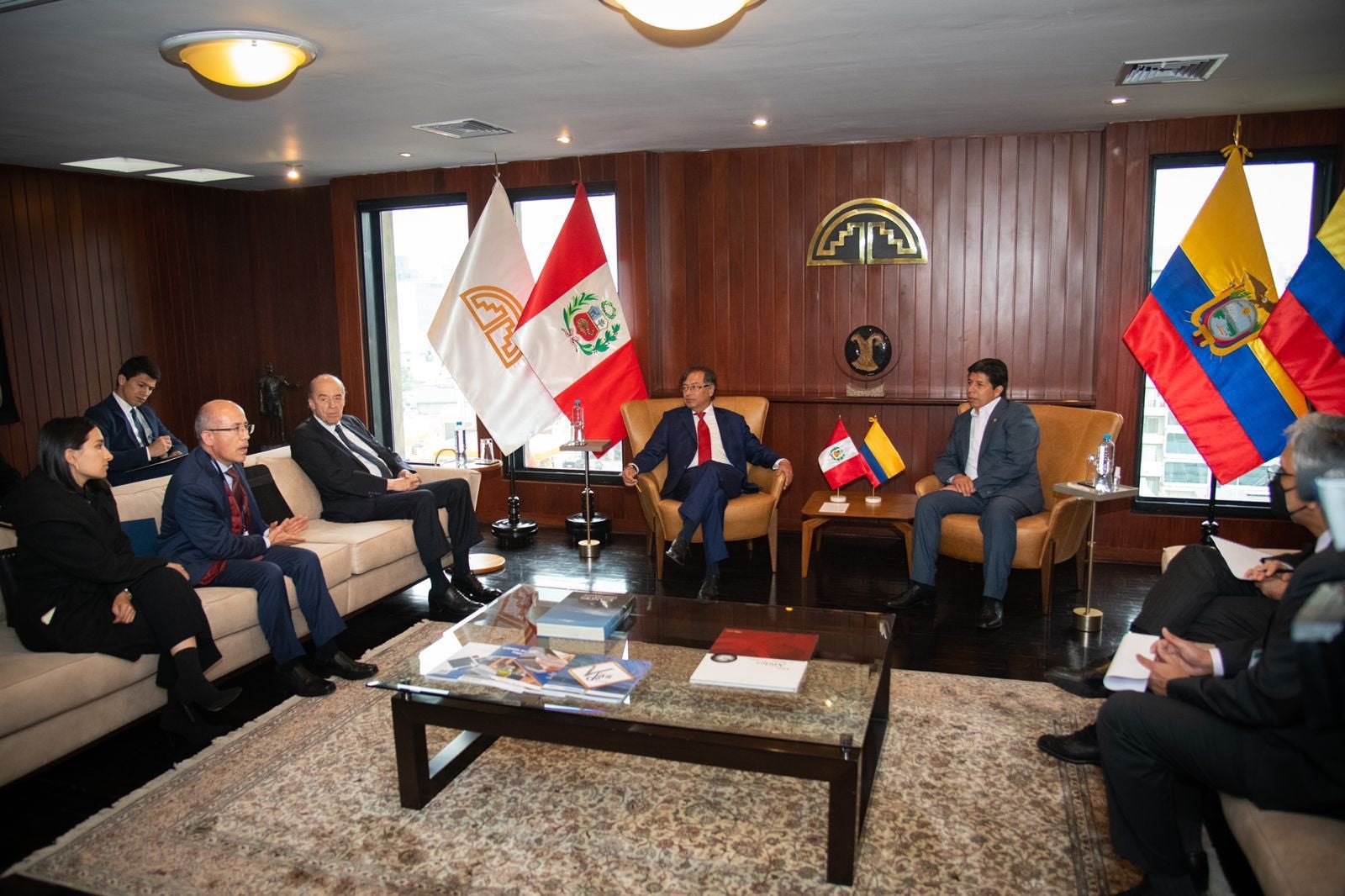 Visita presidencial de Petro a Lima. Foto: Twitter @InfoPresidencia