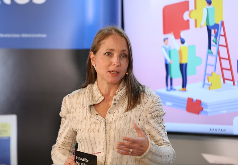 Irene Arias es la CEO del laboratorio del BID.