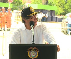 El presidente Gustavo Petro durante su intervención en la reapertura. Foto: Casa de Nariño