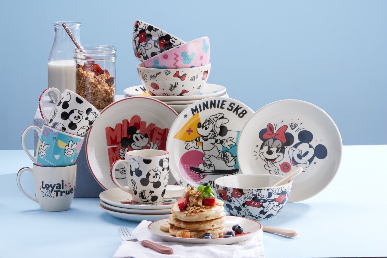 Vajilla de Porcelana Disney Mickey y Minnie Mouse #viral #ventas