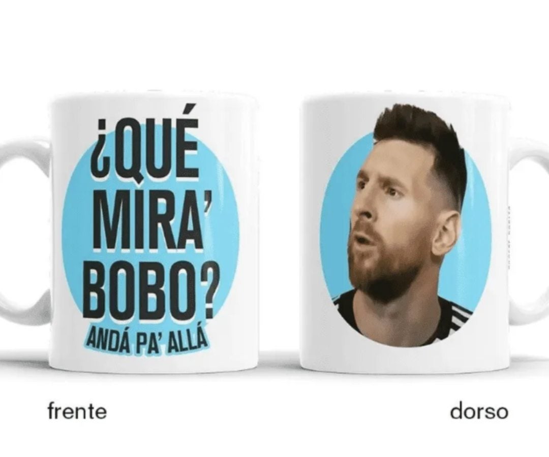 Ya se venden productos en Mercado Libre con la frase de Leo Messi "qué mirás bobo"