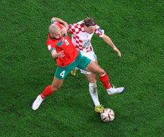 Marruecos vs Croacia - Reuters