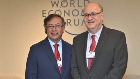 Presidente de Colombia, Gustavo Petro, y presidente del BID, Ilan Goldfajn - Presidencia de la República