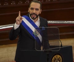 Nayib Bukele, presidente de El Salvador. Foto Bloomberg