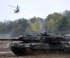 El Gobierno alemán autorizó recursos extra para acompañar este año a Ucrania en materia militar. Foto: Bloomberg