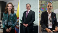 María Claudia Lacouture, Luis Enrique Dussan y Felipe Robayo - Colprensa