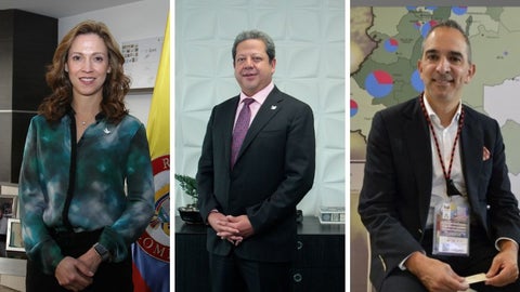 María Claudia Lacouture, Luis Enrique Dussan y Felipe Robayo - Colprensa