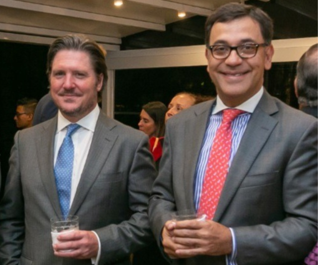 Edward Dean, de Control Risks, y Alejandro Pinzón, CEO de Oleoducto de los Llanos Orientales.