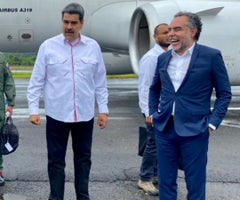Nicolás Maduro y Armando Benedetti Nicolás Maduro y Armando Benedetti