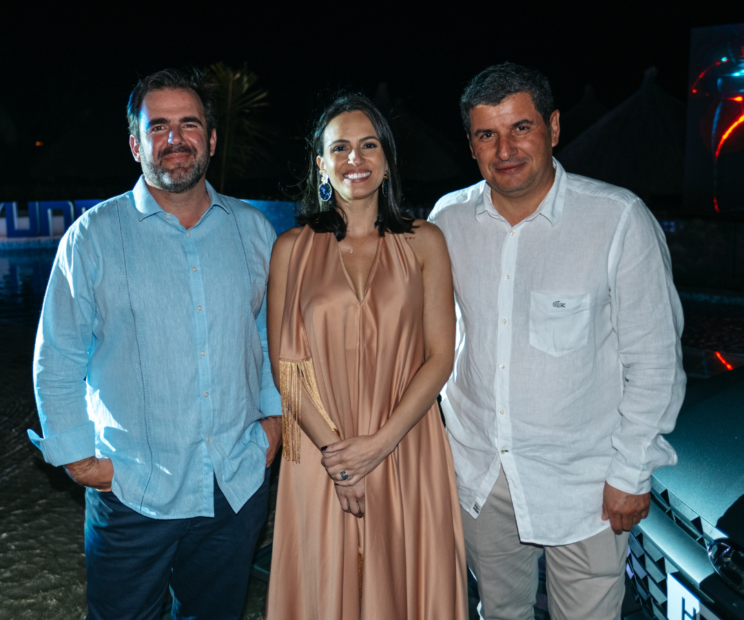 Luis Torres, managing dir. en Astara Colombia; Jessica Dos Passos, gte. com. y marketing formación Hyundai; y Andrés Aguirre, country manager Astara.