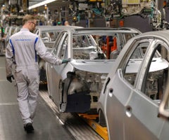 Producción vehicular en Europa. Foto: Bloomberg