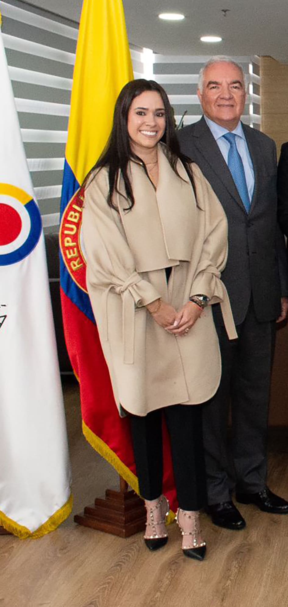 Ana Monsalvo, delegada de economía y finanzas de la Contraloría General, y Edgardo Maya, excontralor general