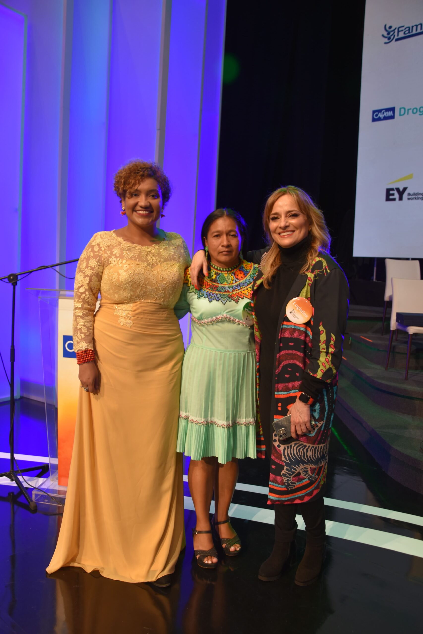 Claudia Quintero, Francia Giraldo y Martha Alicia Merchán