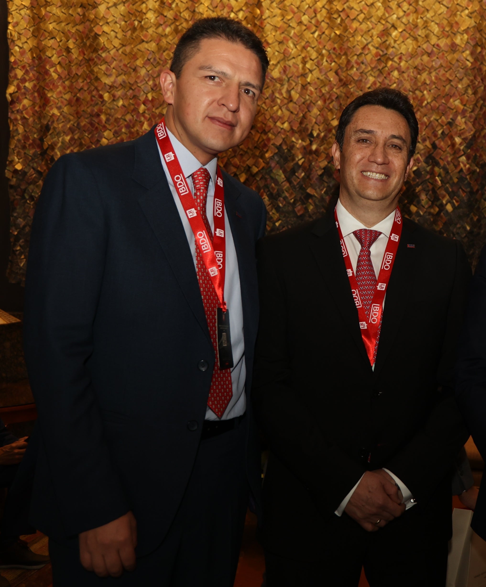 Luis Enrique Sánchez, socio de BDO, en compañía de Jhon Jairo Lache, chairman de la misma compañía quienes estuvieron en el Foro LR realizado en el Club El Nogal.