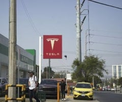 Tesla en Monterrey. Foto: Bloomberg.