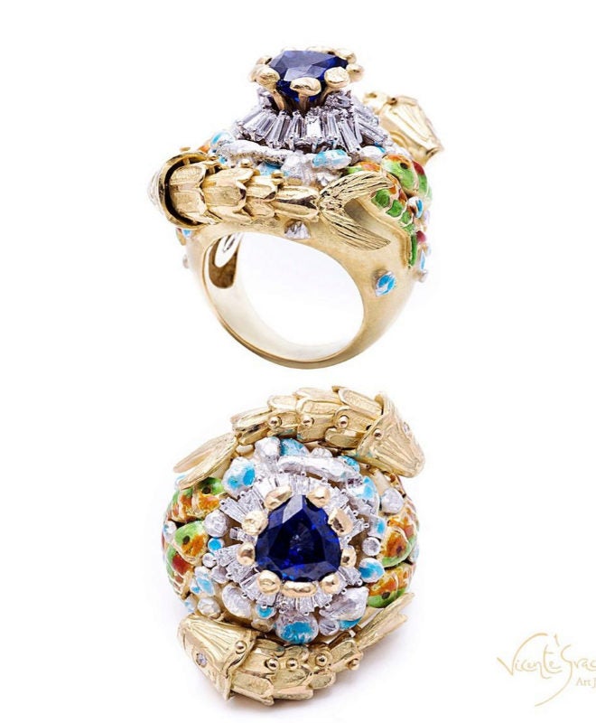 Anillo de Vicente García, uno de los diseñadores de joyas más reconocidos