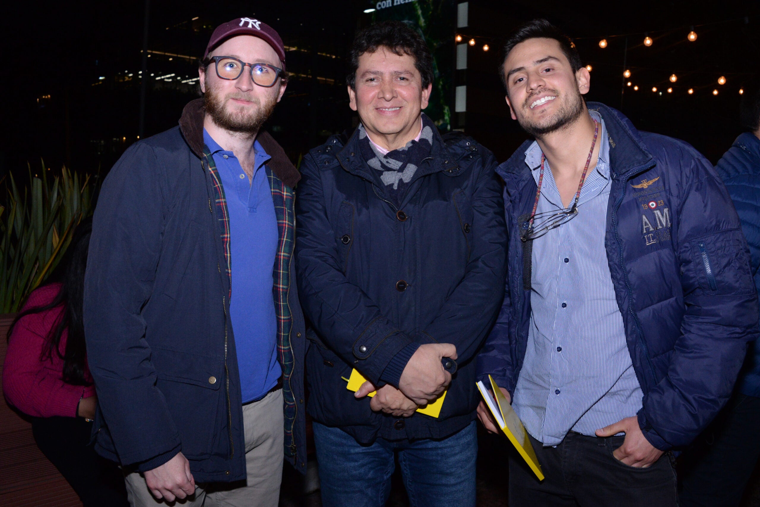 En el evento de innovación participaron Guillermo Tobar de Optiks, y José Boada y José Boada Jr., líderes de Reenti.
