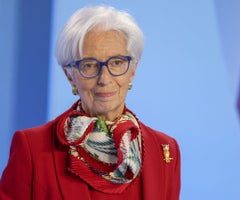Christine Lagarde, presidente del BCE. Foto: Bloomberg.