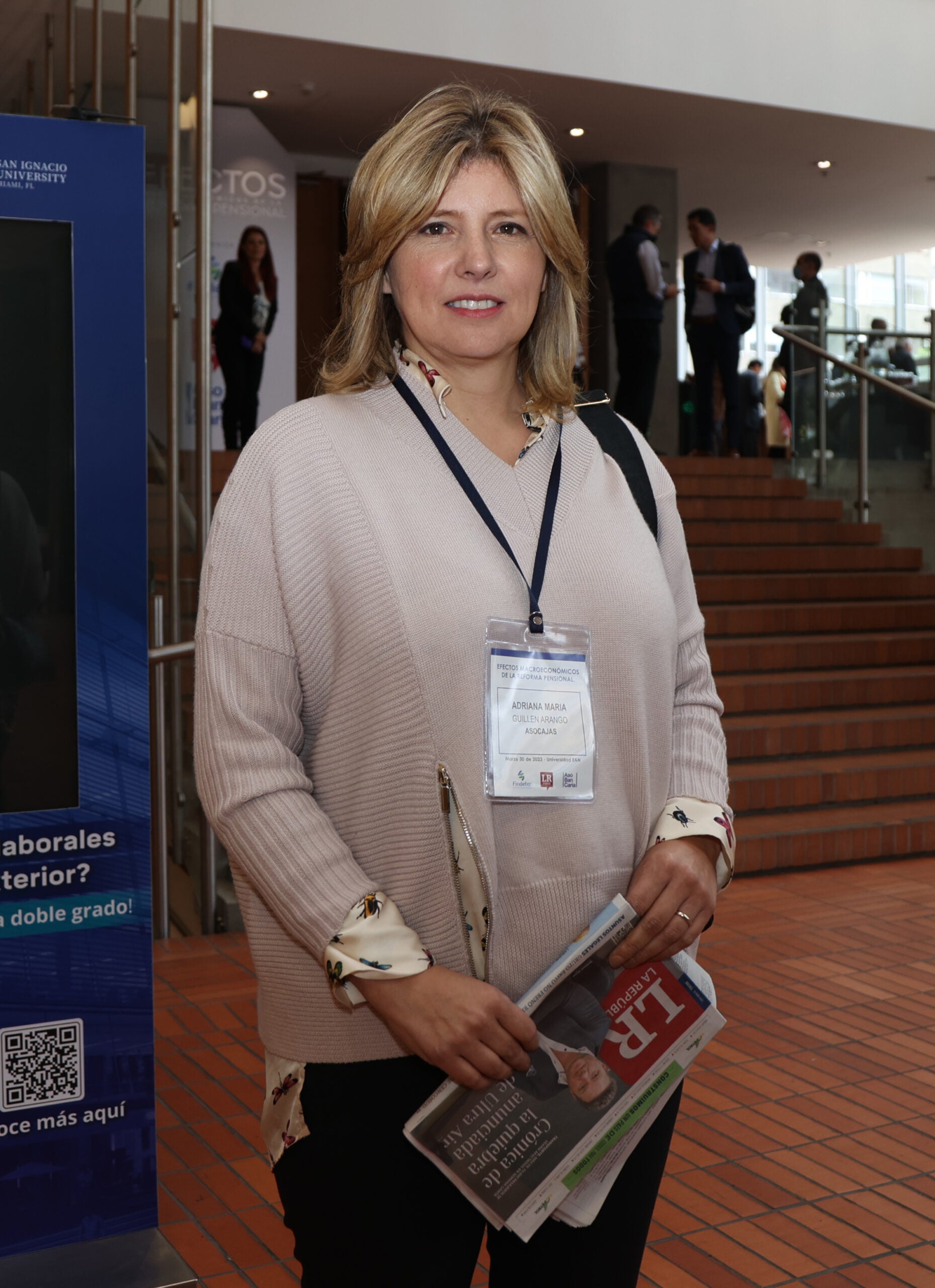 Adriana Guillén Arango, presidente ejecutiva de Asocajas (Asociación Nacional de Cajas de Compensación Familiar) estuvo presente en el foro.