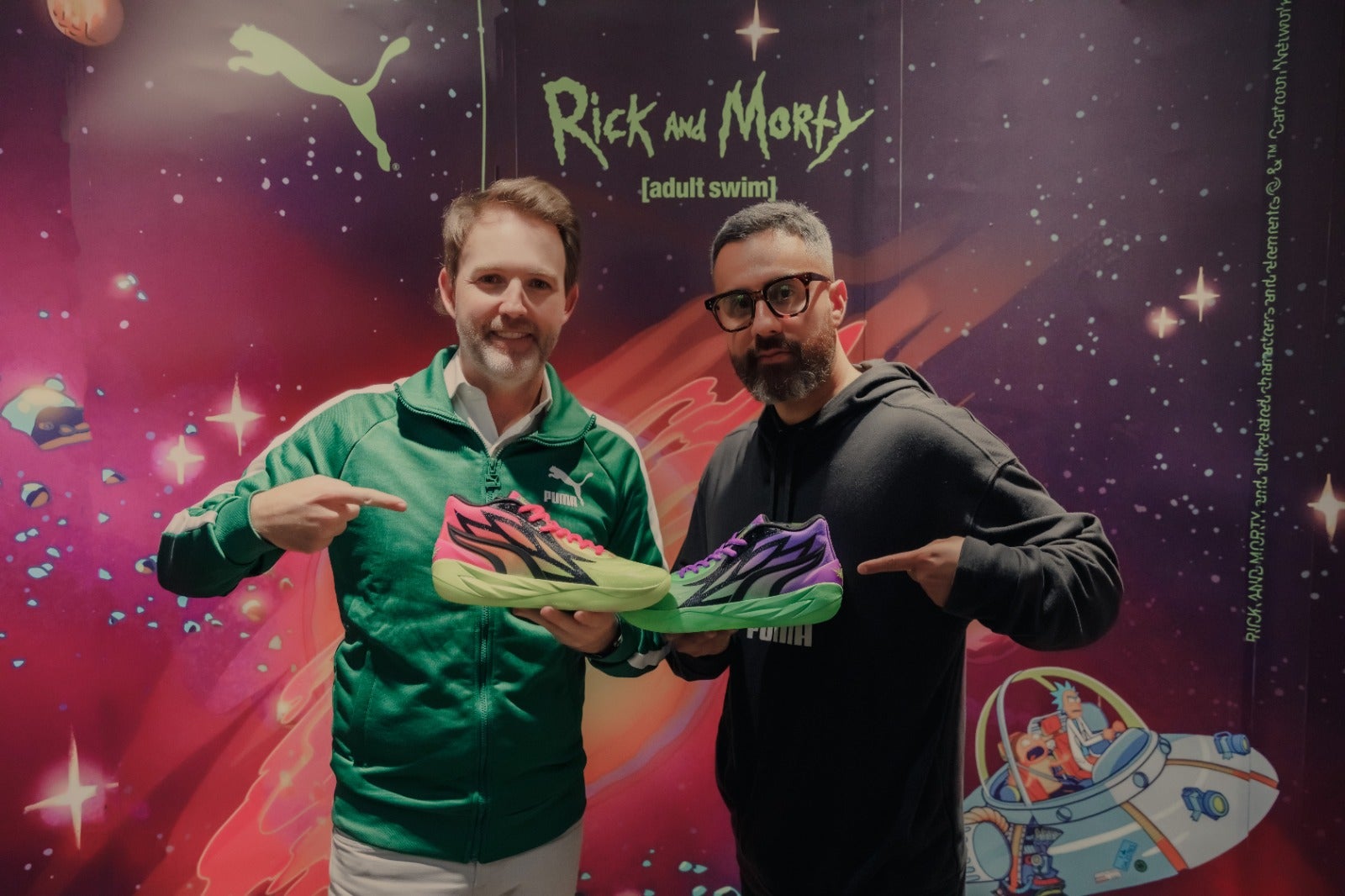 Estuvieron Juan Pablo Lega, gerente general Puma y Juan Guillermo Rodríguez, director marketing de Puma