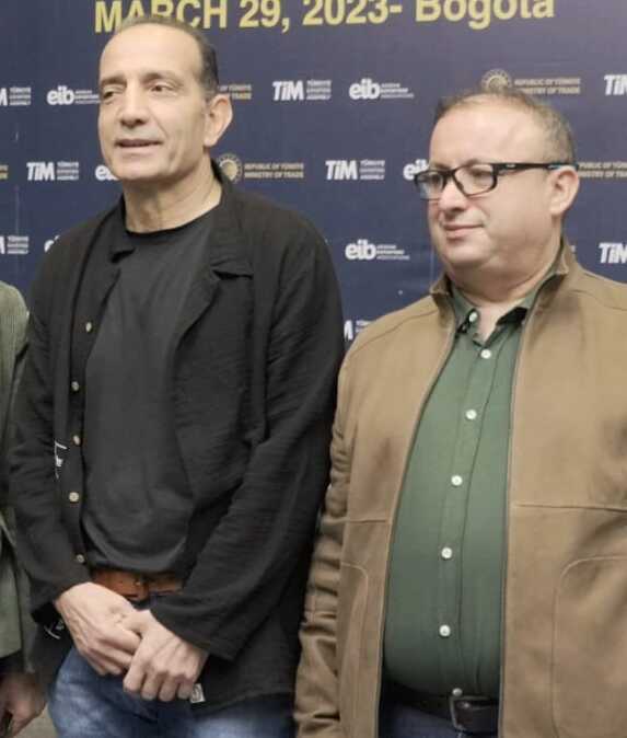 Ibrahim Yildiz y Olgar Erdoganlar, de la delegación multisectorial turca para comercializar en Colombia