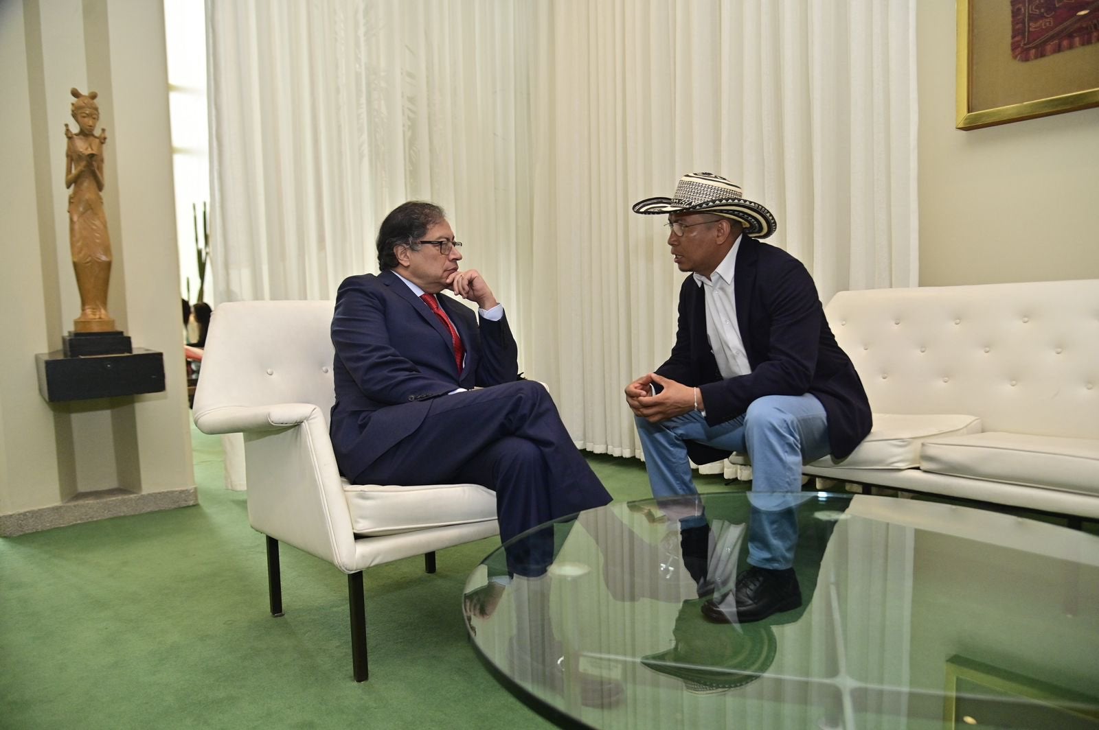 Gustavo Petro, presidente de la República, durante el Foro Permanente para las Cuestiones Indígenas