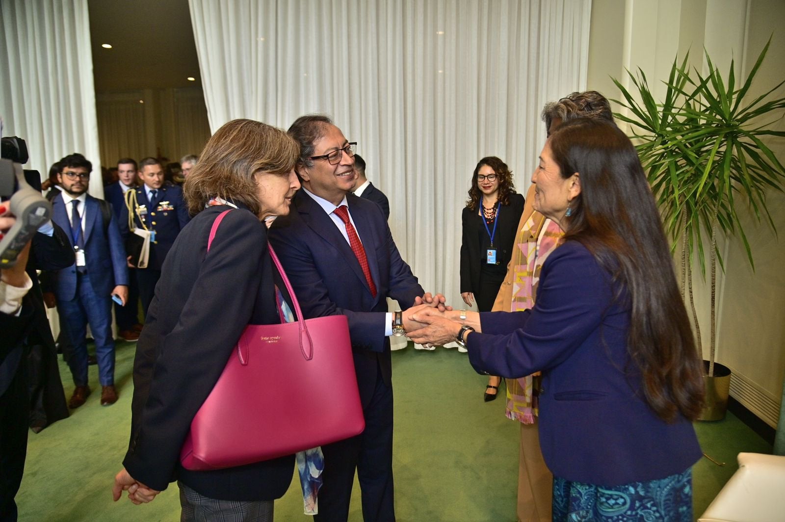 Gustavo Petro, presidente de la República, durante el Foro Permanente para las Cuestiones Indígenas