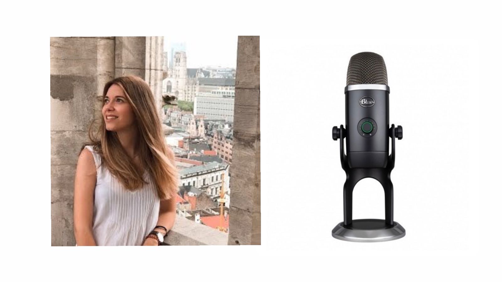 Ana Muñoz, tiktoker de Asmr / Micrófono Blue Yeti