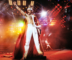 Freddie Mercury, Queen - Estadio de Wembley 1986, ©Denis O'Regan