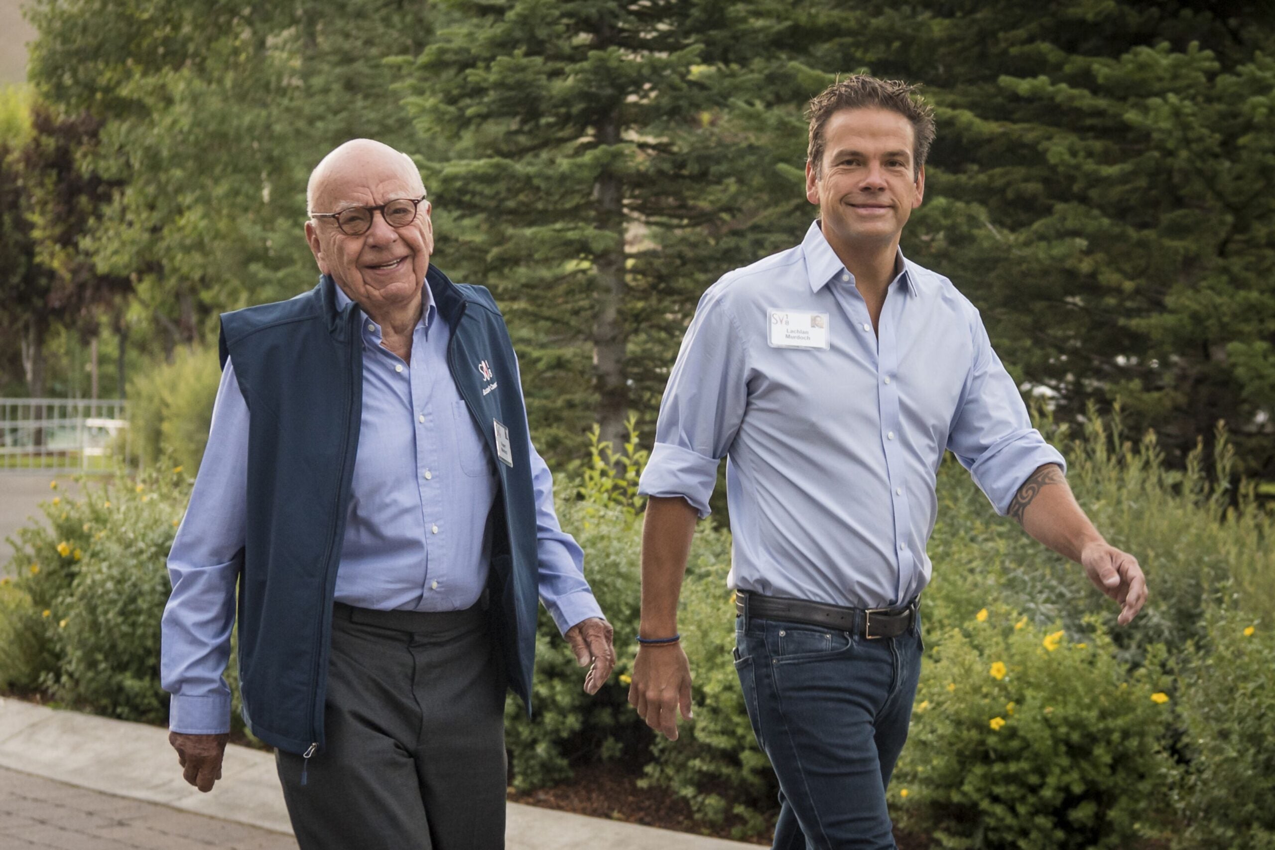 Rupert Murdoch, y su hijo Lachlan Murdoch