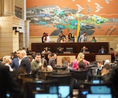 Aspecto de la Cámara de Representantes durante una sesión