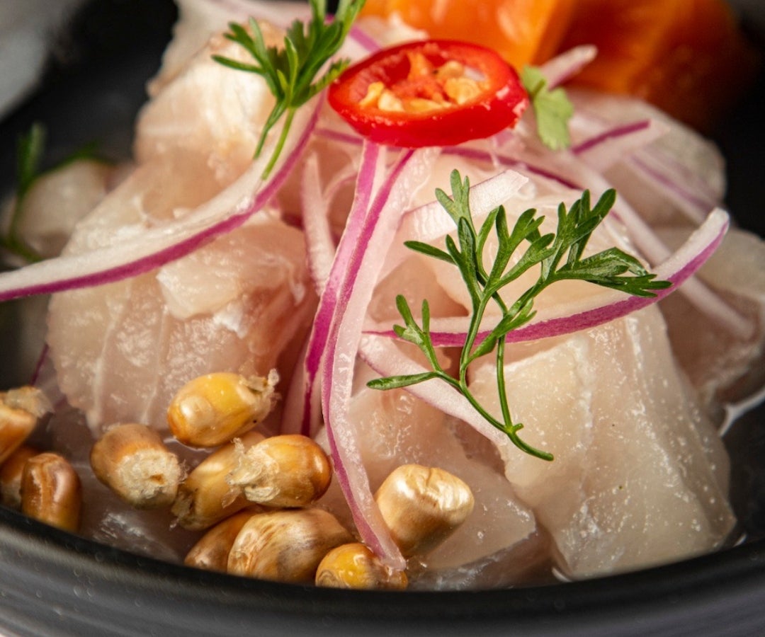 Ceviche en restaurante