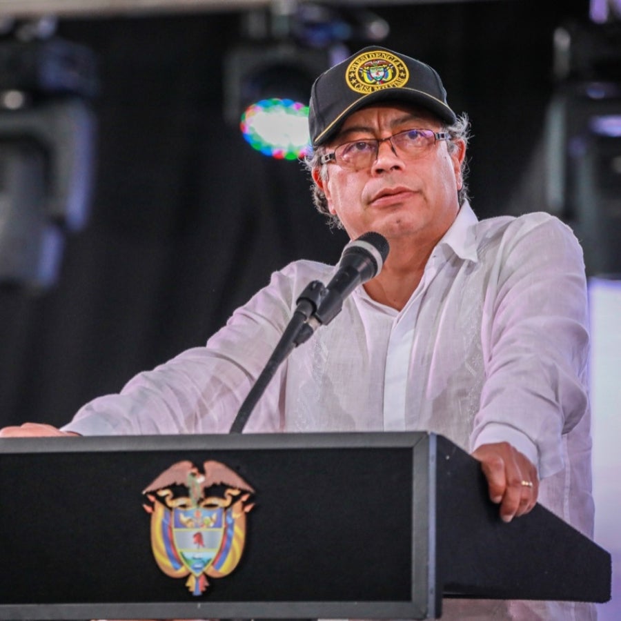 Presidente Petro habla desde el Puente de Boyacá en conmemoración del 7 ...